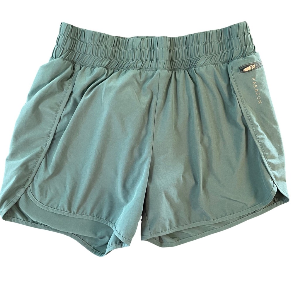 Paragon Womens Athletic Shorts Blue Large Running Gym Sporty Activewear